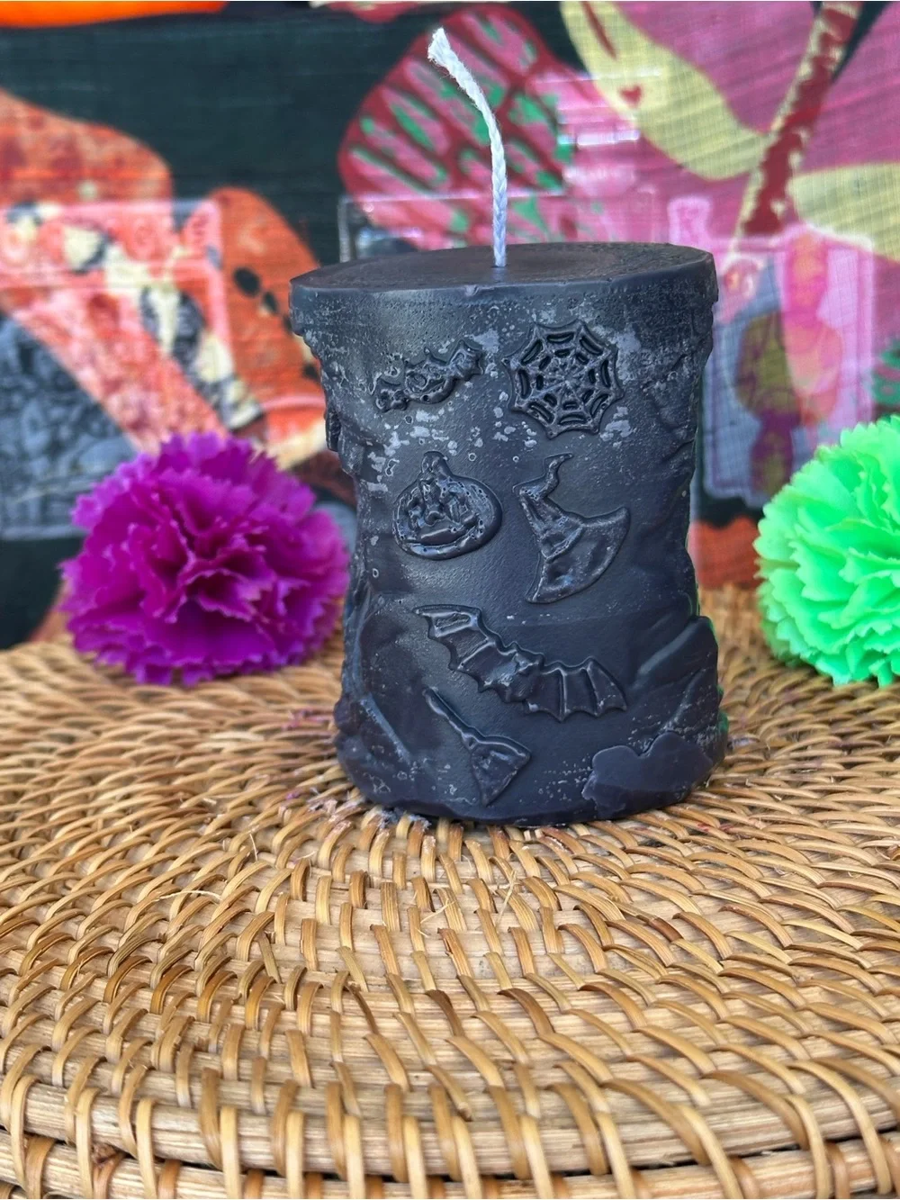 Black Witch in the Woods Pillar Candle